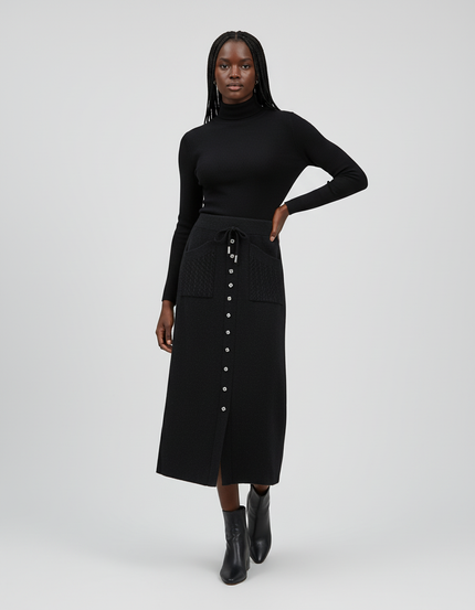 Jupe Midi Boutonnée