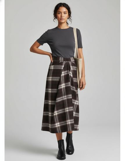 Jupe Tartan Midi