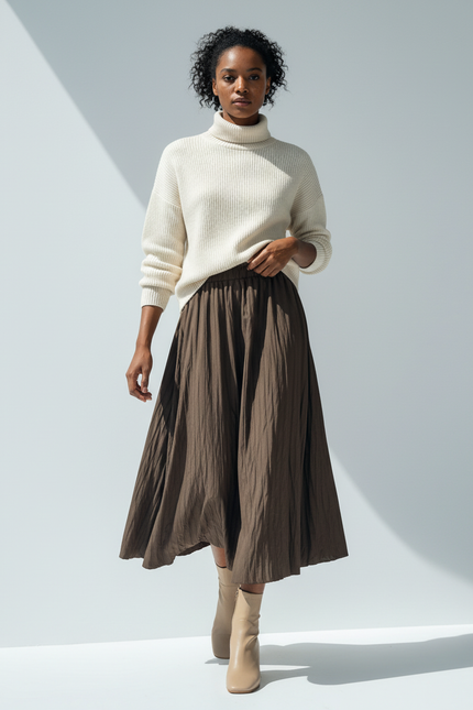 Jupe Midi Double Gaze