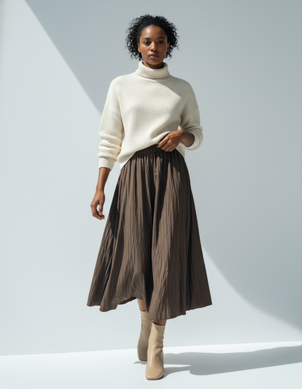 Jupe Midi Double Gaze