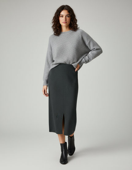 Jupe Midi Fendue Femme