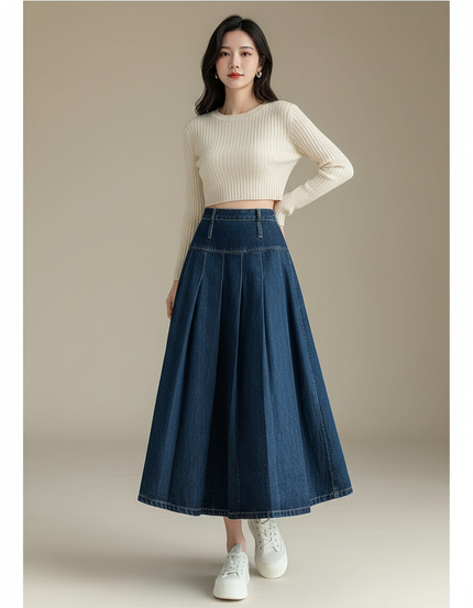 Jupe En Jean Midi Femme