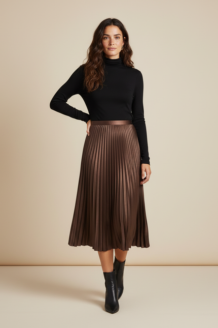 Jupe Midi En Satin