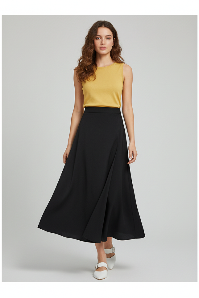 Jupe Midi Cache Coeur