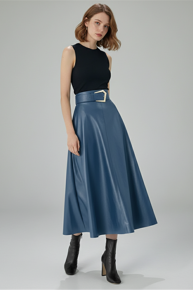 Jupe Midi Femme Hiver