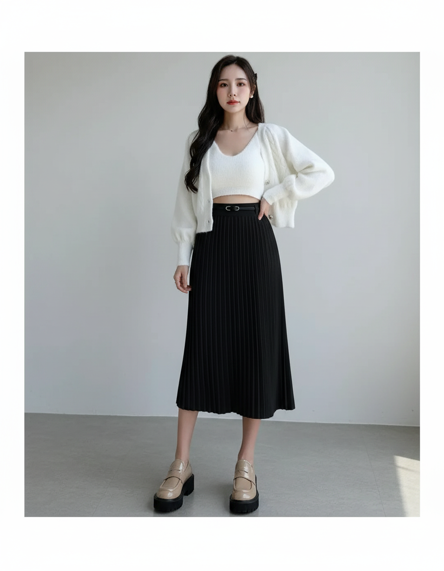 Jupe Midi Femme Petite