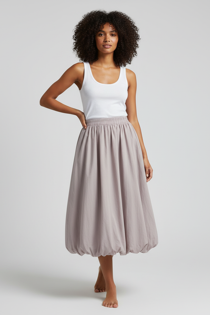 Jupe Midi Taille Elastique