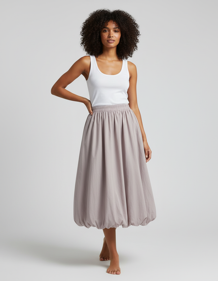 Jupe Midi Taille Elastique