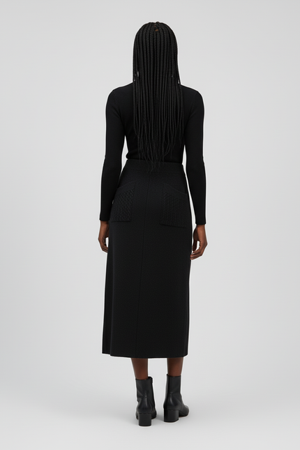 Jupe Midi Boutonnée