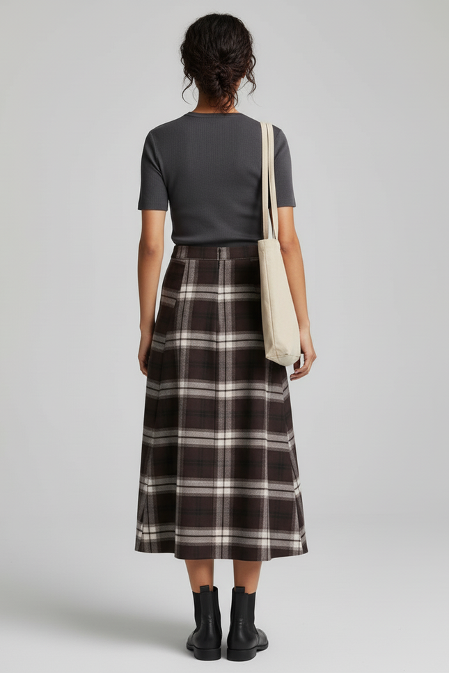 Jupe Tartan Midi