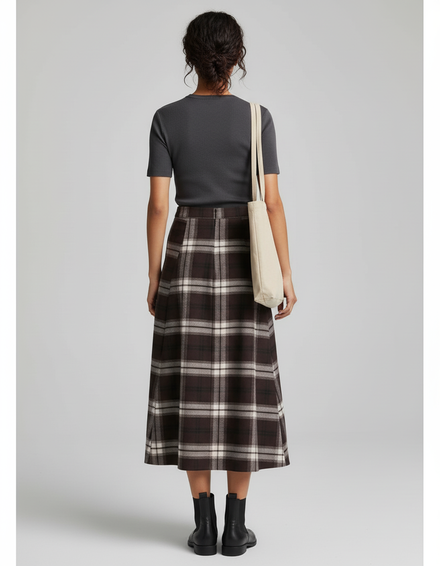 Jupe Tartan Midi