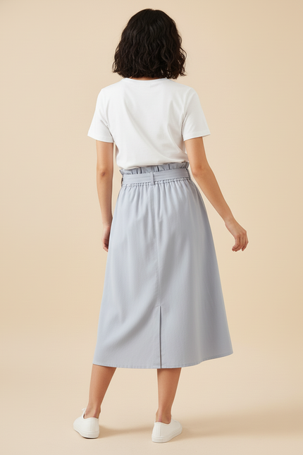 Jupe Midi Ceinturée