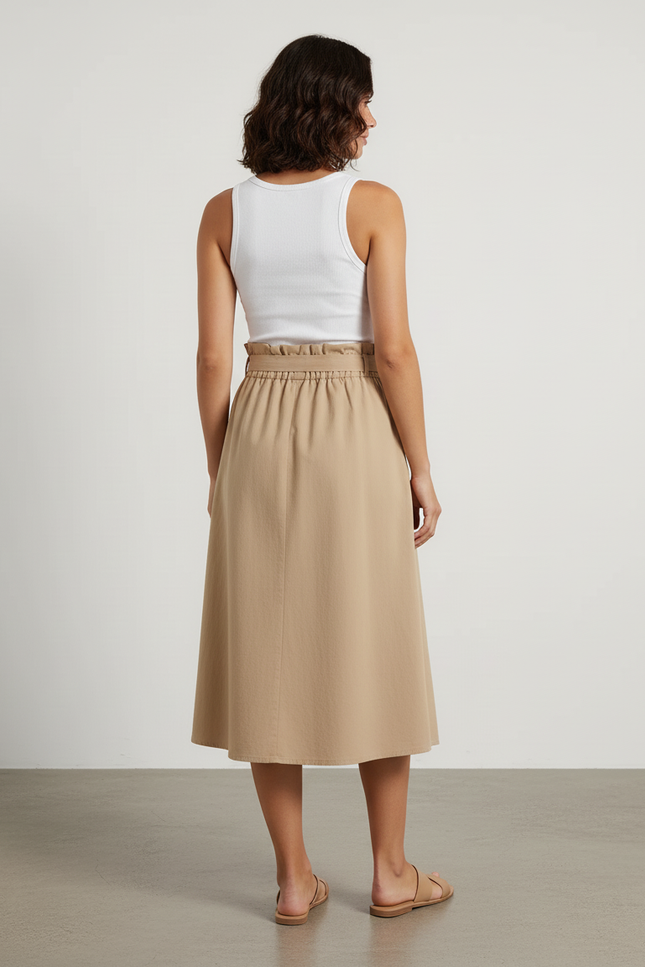 Jupe Boutonnée Midi