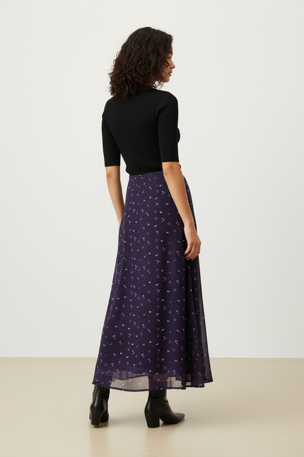Jupe Midi Motif