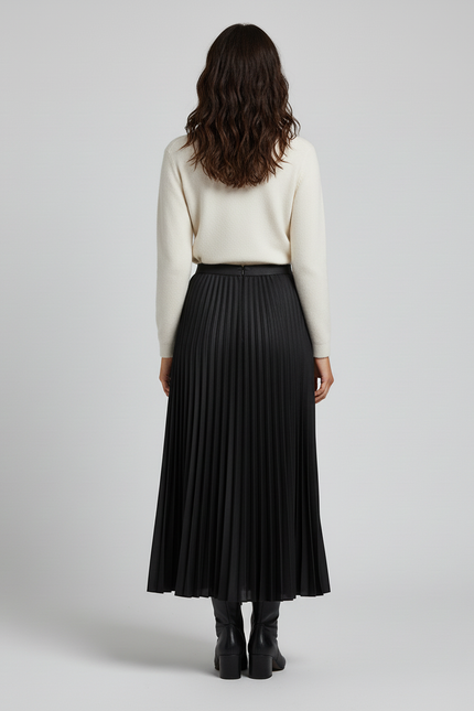 Jupe Plissée Longueur Midi