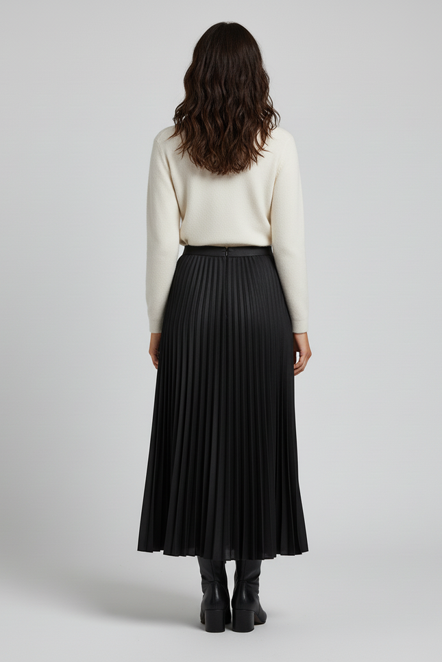Jupe Plissée Longueur Midi