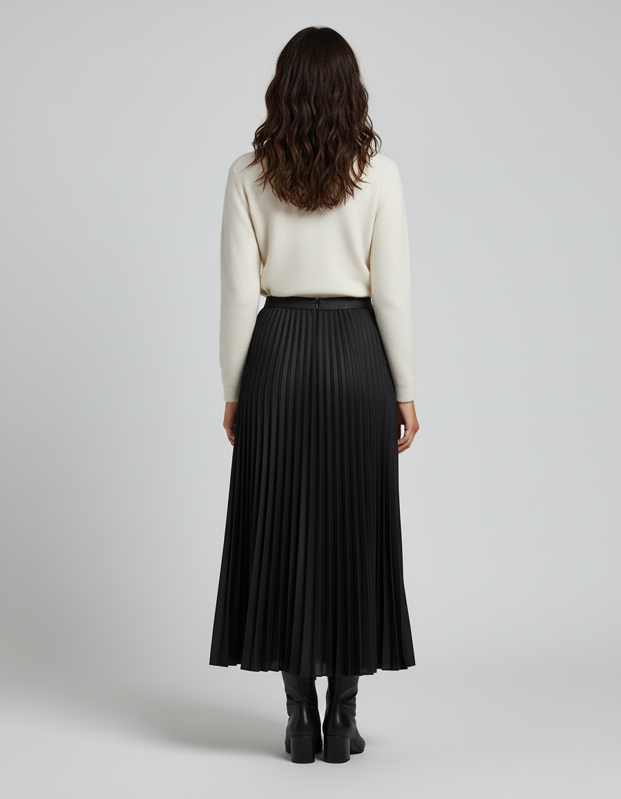 Jupe Plissée Longueur Midi