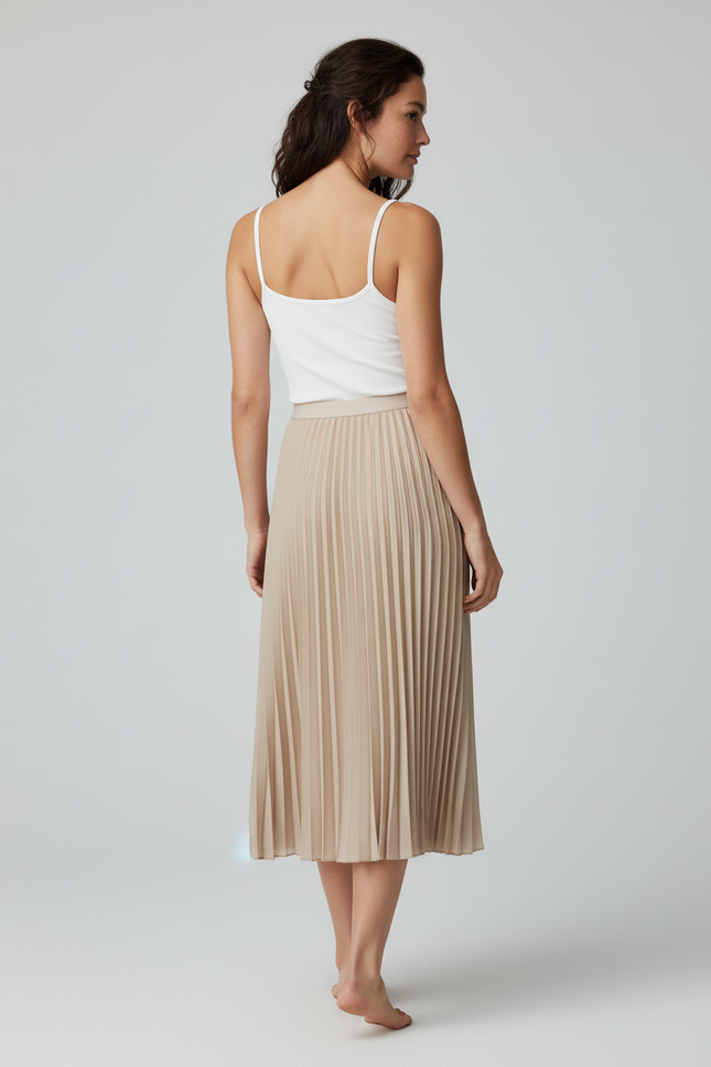 Jupe Beige Midi