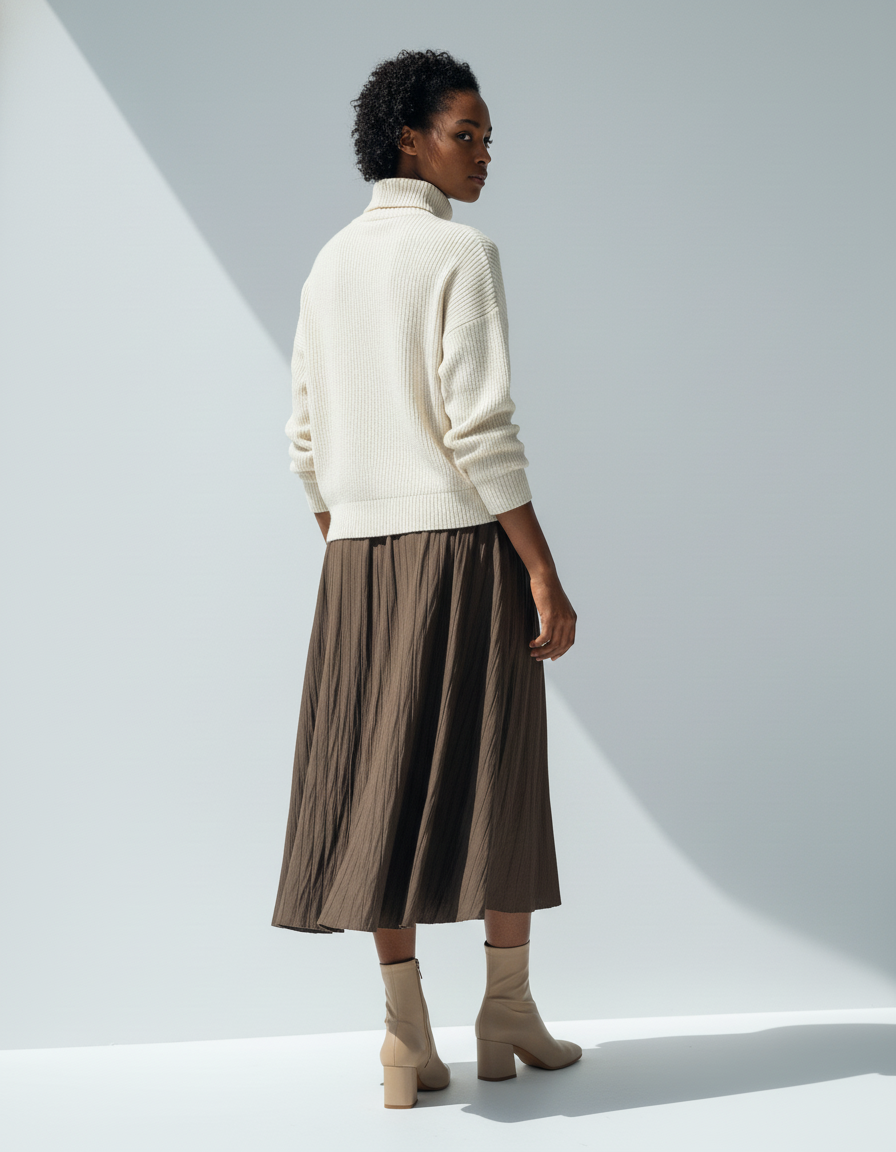 Jupe Midi Double Gaze