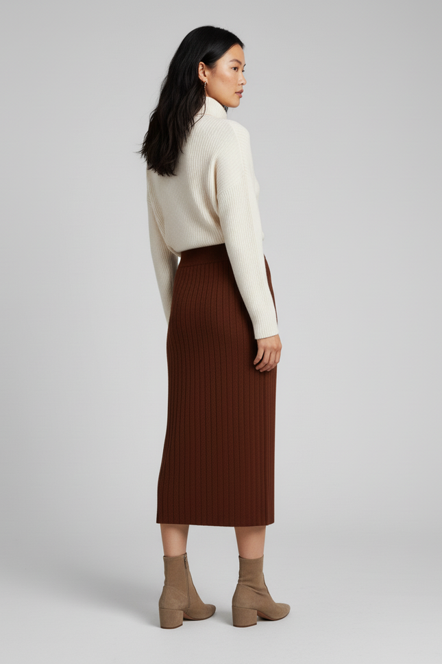 Jupe Midi Avec Fente