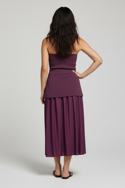 Jupe Midi Prune