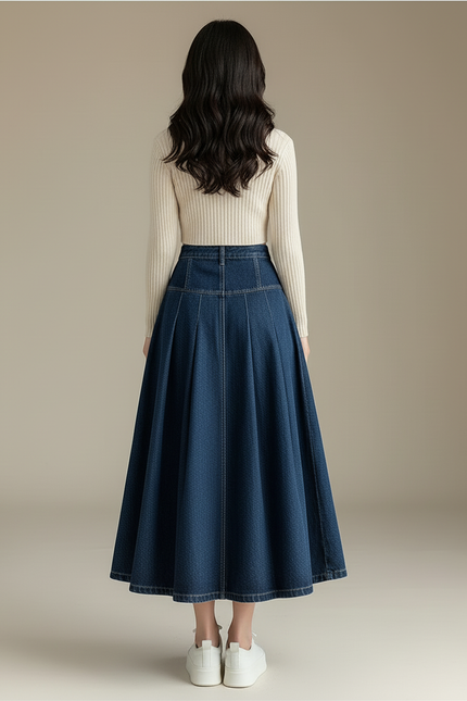 Jupe En Jean Midi Femme