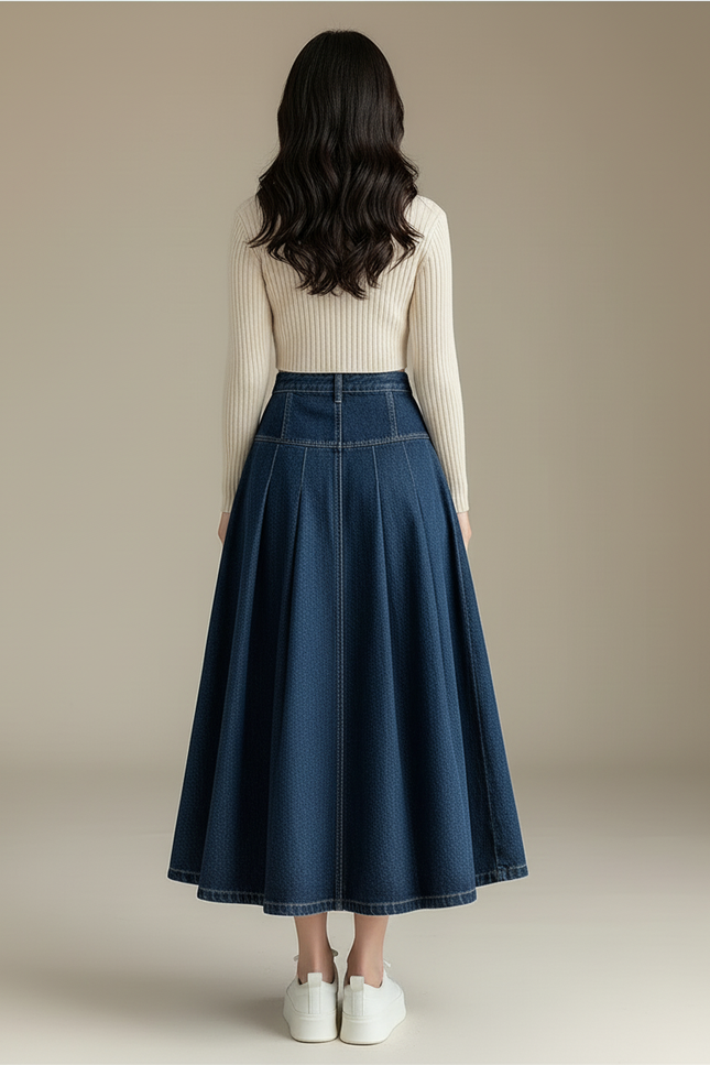 Jupe En Jean Midi Femme