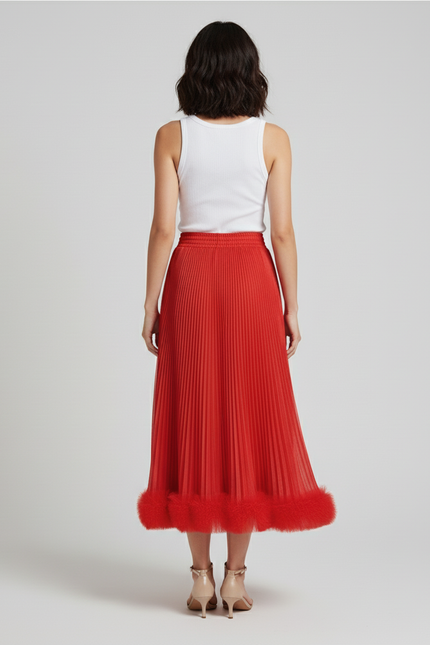 Jupe Rouge Midi