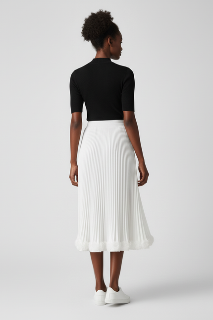 Jupe Midi Fluide Femme