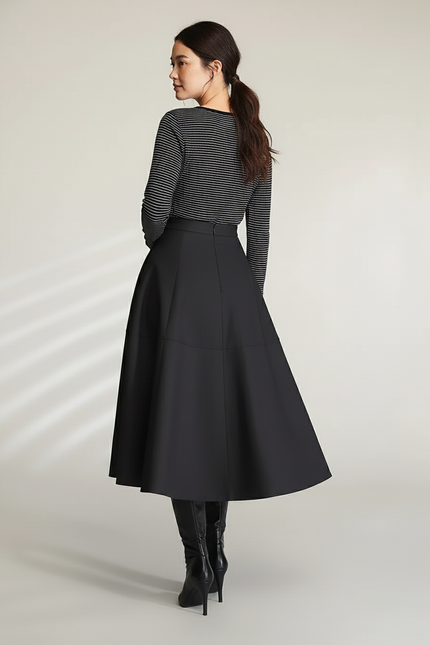 Jupe Midi Avec Poches