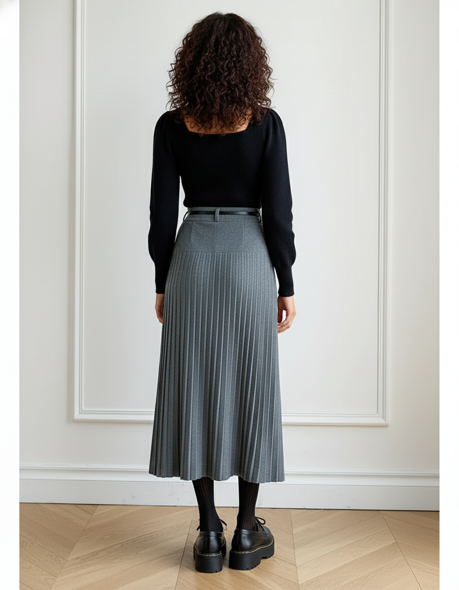 Jupe Midi Avec Collant