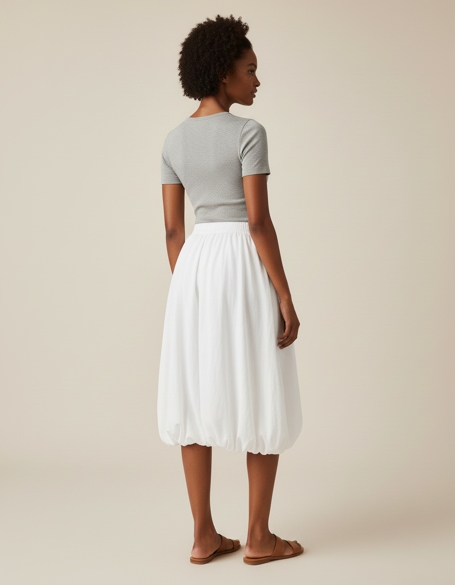 Jupe Midi Bouffante
