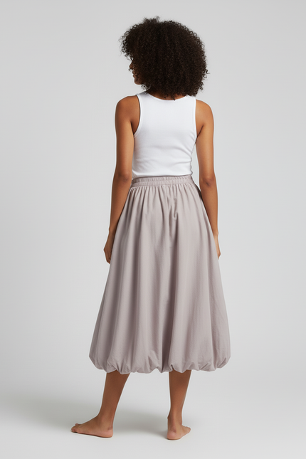 Jupe Midi Taille Elastique