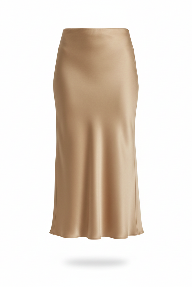 Jupe Midi Doré