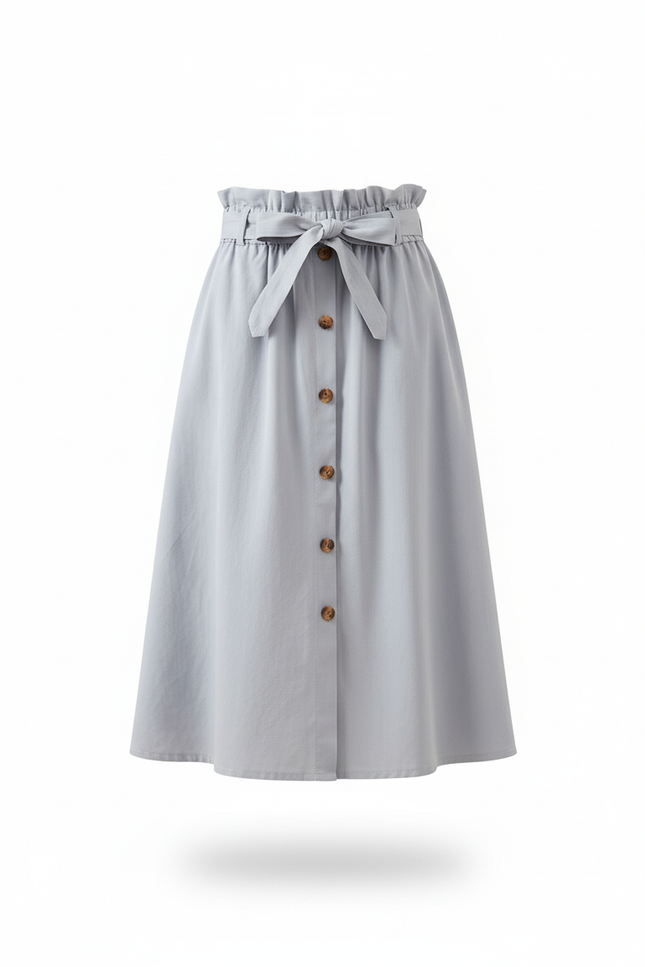 Jupe Midi Ceinturée