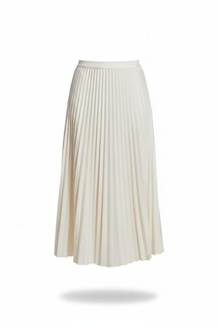 Jupe Plissée Blanche Midi