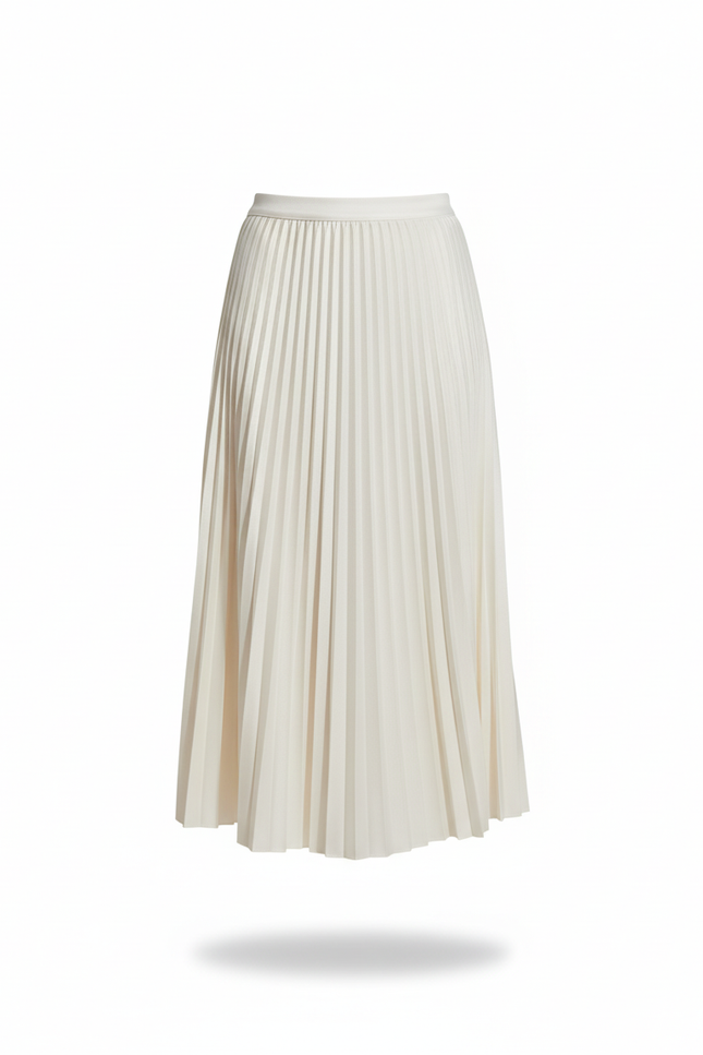 Jupe Plissée Blanche Midi