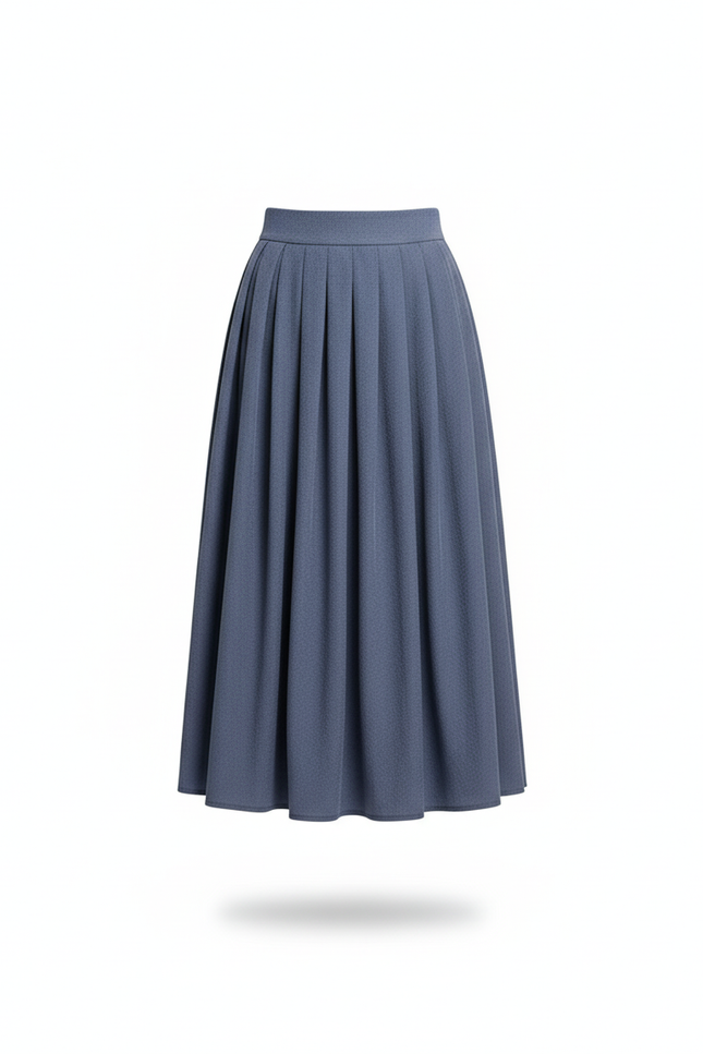 Jupe Midi Chambray