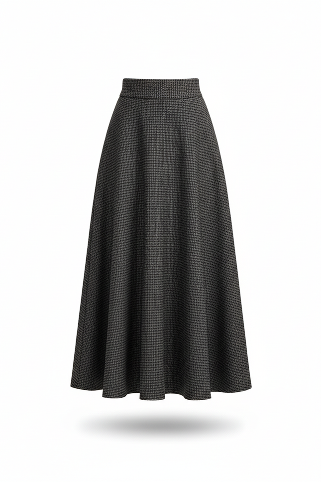 Jupe Midi Prince De Galles
