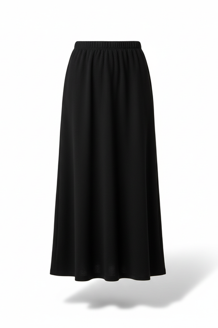 Jupe Midi Noire Fendue Chic