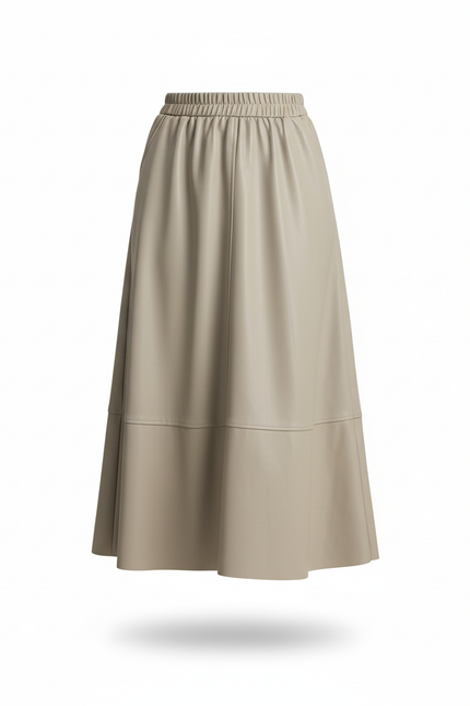 Jupe En Cuir Midi