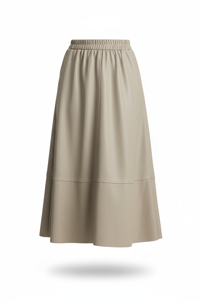 Jupe En Cuir Midi