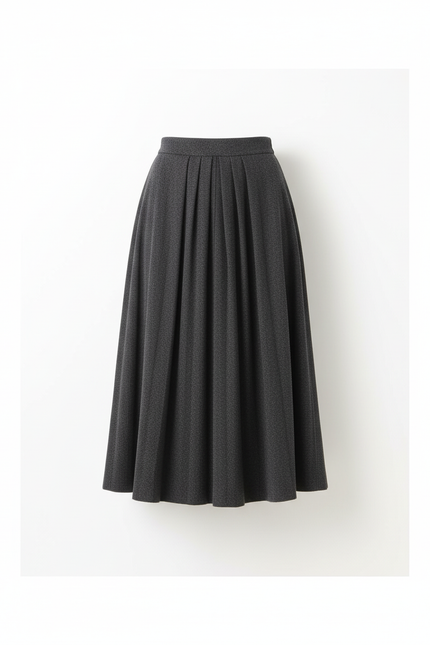 Jupe Grise Midi