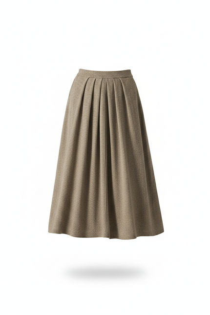 Jupe Midi Plissée Hiver