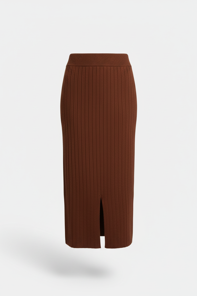 Jupe Midi Avec Fente