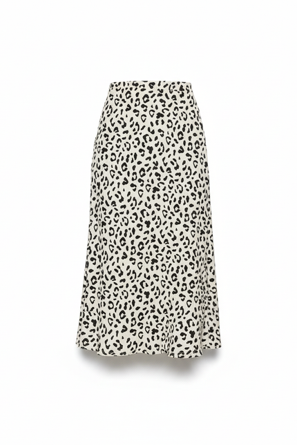Jupe Midi Léopard Fendue Chic