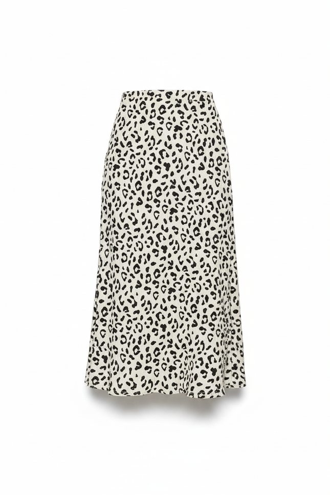 Jupe Midi Léopard Fendue Chic