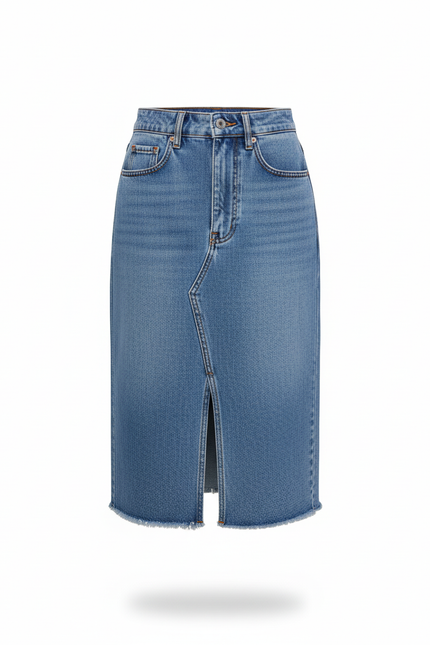 Jupe Jean Midi Fendue