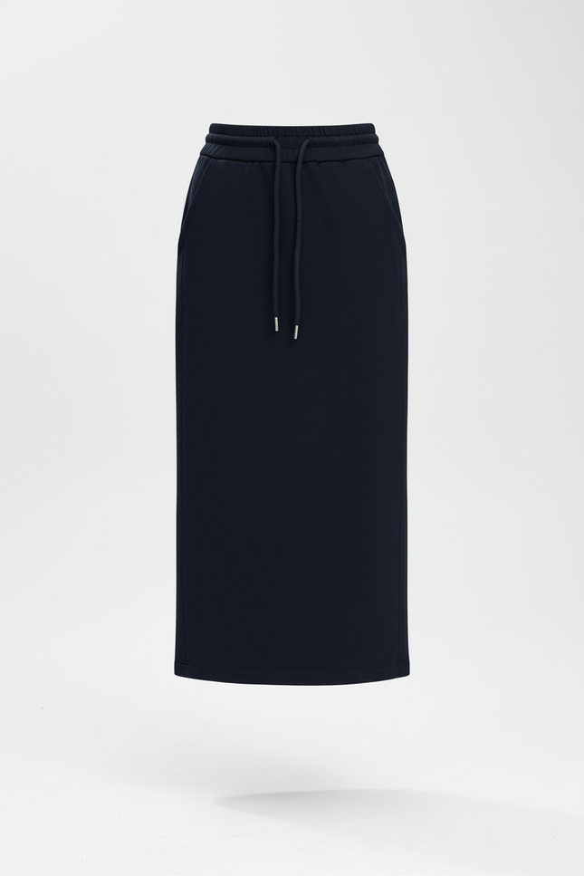 Jupe Midi Cordon Bleu Roi Décontractée