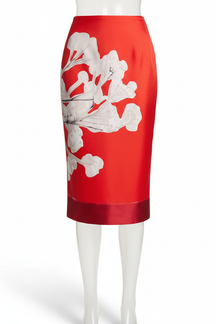 Jupe Midi Coupe Crayon Florale Chic